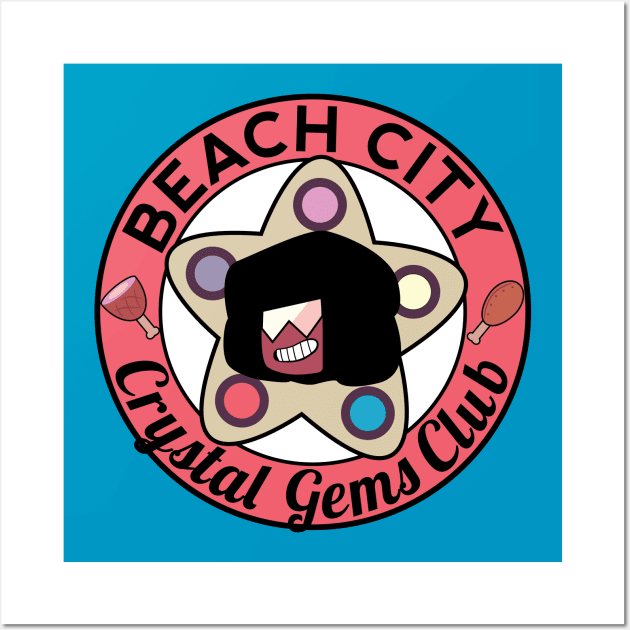 Beach City Crystal Gems Club (garnet) Wall Art by andsteven